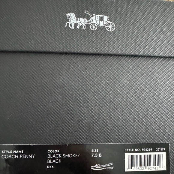 Coach Gray and Black Loafers - Picture 4 of 4